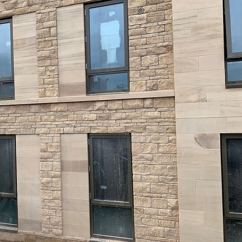 Lawsons Quay Lancasater University Student Halls Stone Cladding supplied by Buxton Architectural Stone via RGB 500px
