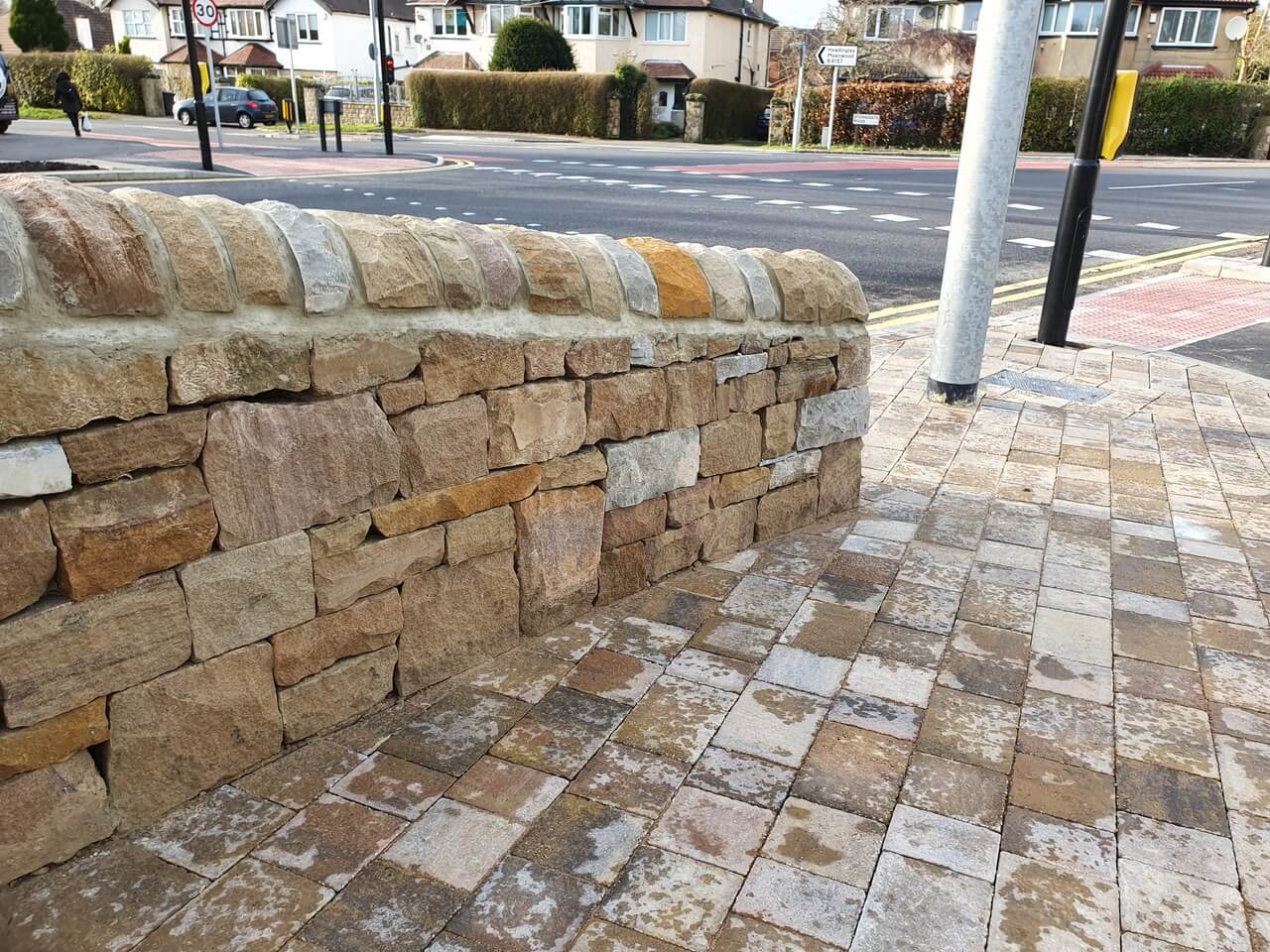 Leeds City Council Walling Supplied by Buxton Architecural Stone 5