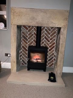 Buxton stone fireplace 2