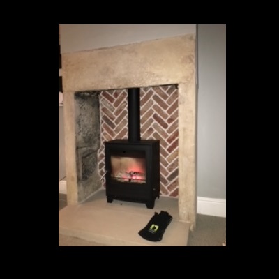 Buxton Natural Stone fireplace hearth slabs