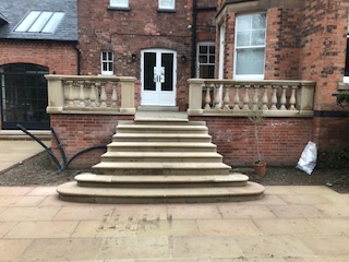 Buxton Architectural Stone Steps in Stanton Moor Sandstone