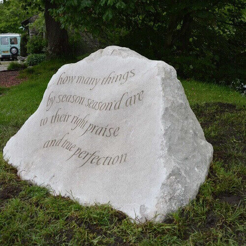 Malham Village Memorial Stone supplied by Buxton Architectural Paving Featured