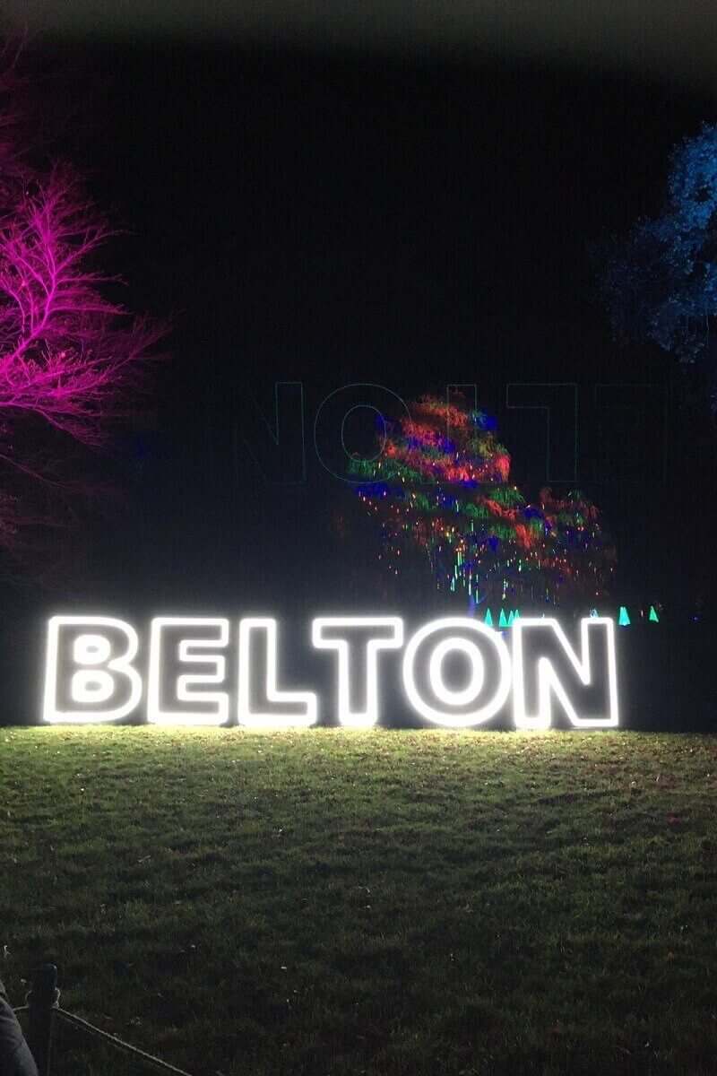 Buxton Architectural Natural Stone Belton House Christmas Belton Sign